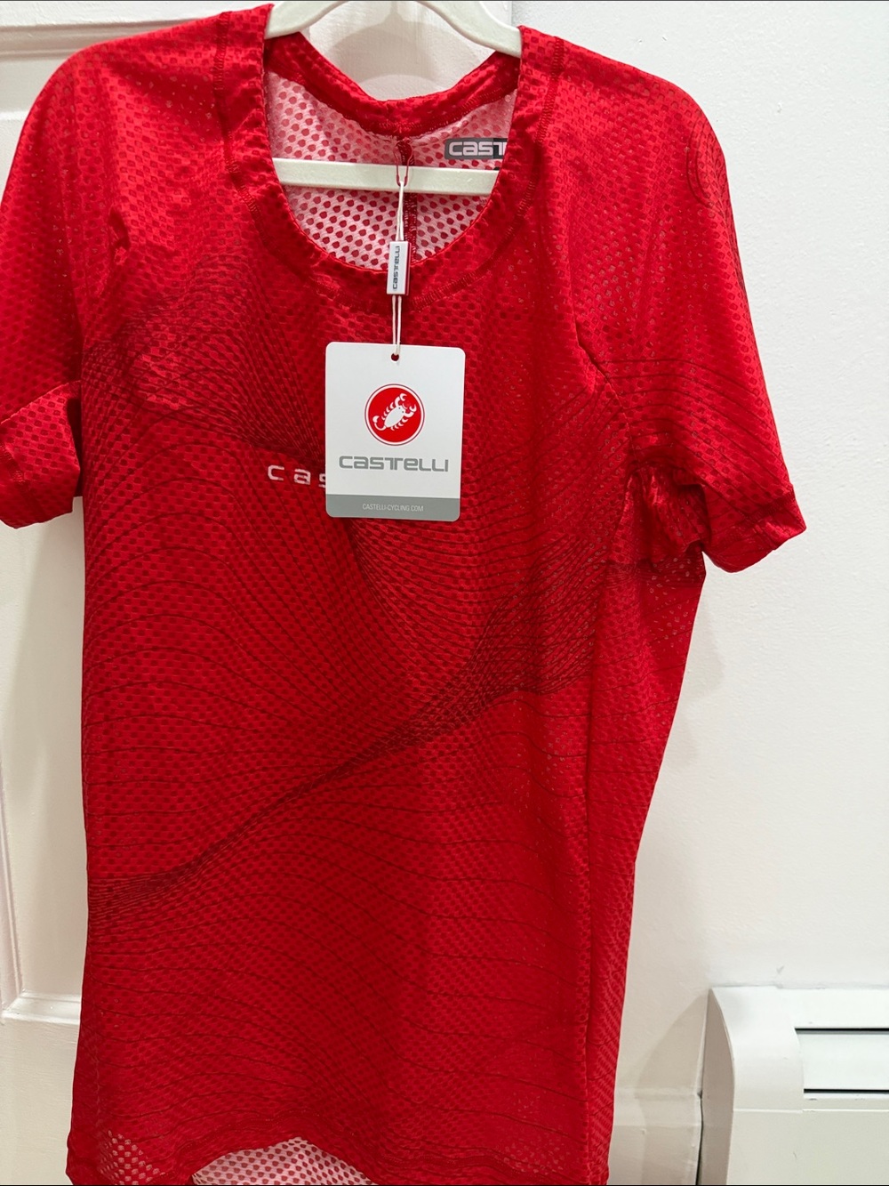 Castelli Men’s Red Short Sleeve Cycling Tee